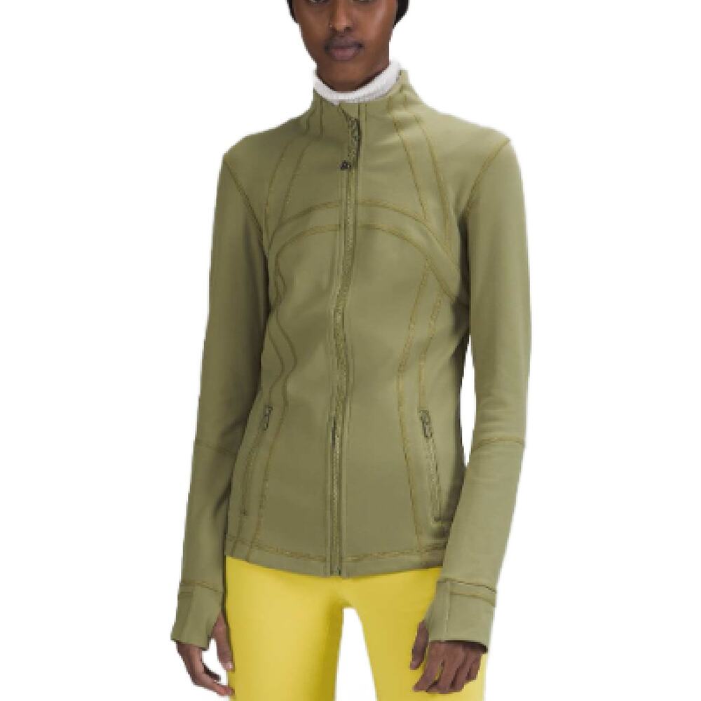 LULULEMON Define Jacket Luon Size 8 Bronze Green Active Athleisure